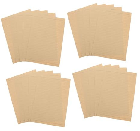 STOBOK 50 Blatt Briefpapier Aus Kraftpapier Liniertes Briefpapier Mit Vintage-muster Für Bürobriefe Und Dankesschreiben