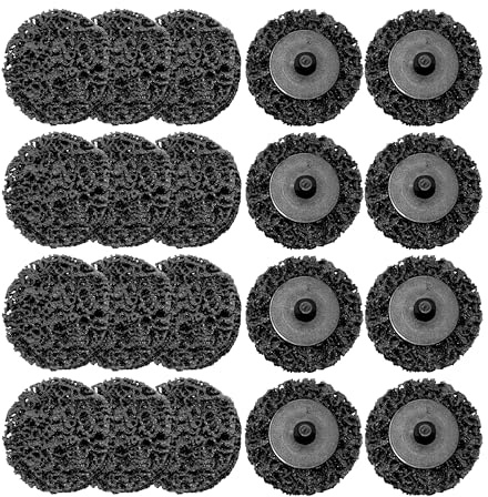 Merryland 20 Piezas Disco de Limpieza Negro 50 mm Disco de Decapado | 50mm Amoladoras Neumáticas, Pintura Óxido, Disco CSD, Abrasivo para Decapar Metal Acero Hierro, DGTA020C2