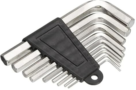 MEMEM Chiave regolabile - Set di 8 chiavi esagonali combinate metriche, chiavi a brugola da 1,5 mm a 10 mm, utensile manuale, chiave professionale for cambio