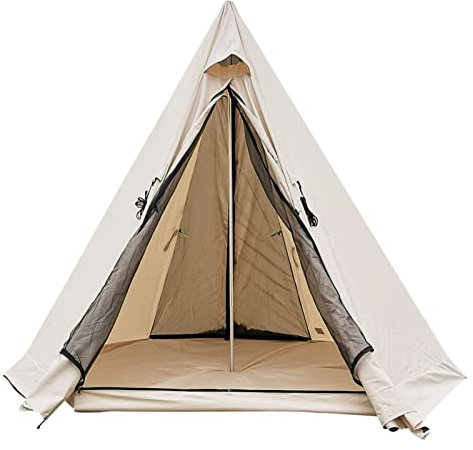 Gardeneea Camping-Pyramidenzelt für 2-3 Personen, Tipi-Zelt für Jagd, Familie, Team, Rucksackreisen, Camping, Wandern – Camping-Jurtenzelt