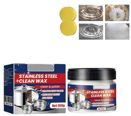 Pâte nettoyante pour ustensiles de cuisine en acier inoxydable, pâte nettoyante nanotechnologique magique pour casseroles et poêles (1PCS)