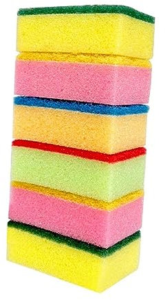 LRXIYODE 10pcs Non-Scratch Cleaning Sponges Eraser Scrubber Sponge Set 9x6x3cm Multi-use for Kitchen and Bathroom Dish Washing Random Color