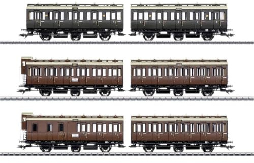 Märklin 42047 H0 6er-Abteilwagen-Set der KPEV