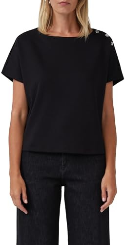 s.Oliver Elastisches Jersey-Shirt mit dekorativer Knopfleiste