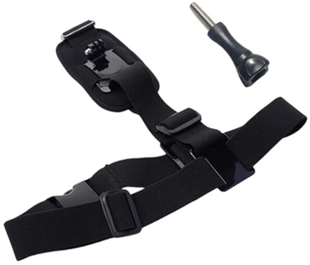 Sangle pour Caméra - Support d’Épaule Haute Stabilité | Harnais Stabilisateur de Caméra Sport Réglable | Sangle d’Épaule & de Poitrine pour Caméras – Idéal pour Vélo, Randonnée, Ski & Tournage en Plei
