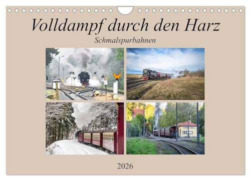 A toute vapeur à travers le Harz, Version française (Calendrier mural 2026 DIN A4 portrait), Calendrier CALVENDO mensuel