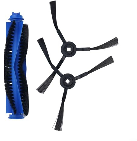Advokingtap Kit di 3 spazzole centrali e laterali per Blaupunkt per robot aspirapolvere Xtreme BPK-VCBB1XTE e VRillo J300, 1 spazzola centrale, 2 spazzole laterali, facile installazione