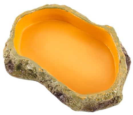 Reptilvattenskål, Reptilvattenskål Säker multifunktionell matskål för | Reptil Tank för smådjur matar terrariumskålar, vattendekoration i terrarium, tankbricka