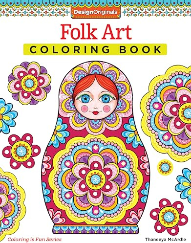 Folk Art Coloring Book (Coloring Is Fun)