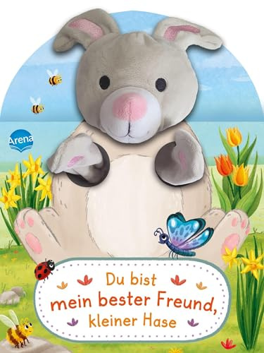 Du bist mein bester Freund, kleiner Hase. Ein Handpuppenbuch: Ein Pappbilderbuch mit spielbarem Plüschkopf und Ärmchen für Kinder ab 2 Jahren