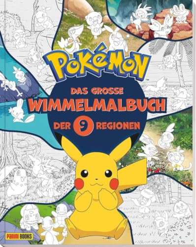 Pokémon: Das große Wimmelmalbuch der 9 Regionen: Wimmelmalbuch