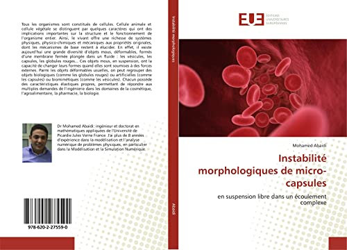 Instabilité morphologiques de micro-capsules: en suspension libre dans un écoulement complexe