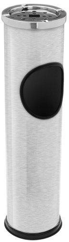 Standing Stainless Steel Outdoor Rubbish Bin Ashtray