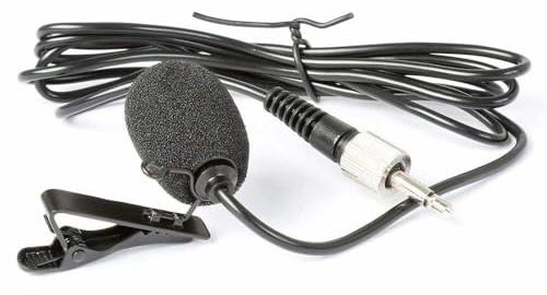 Power Dynamics PDT3 Micrófono de Solapa | Micrófono de solapa, respuesta de frecuencia amplia, mini Jack, cable flexible