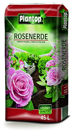 Rosenerde Plantop 45 Liter NEU Blumenerde Rosen-Erde Gärtnerqualität aus Bayern!