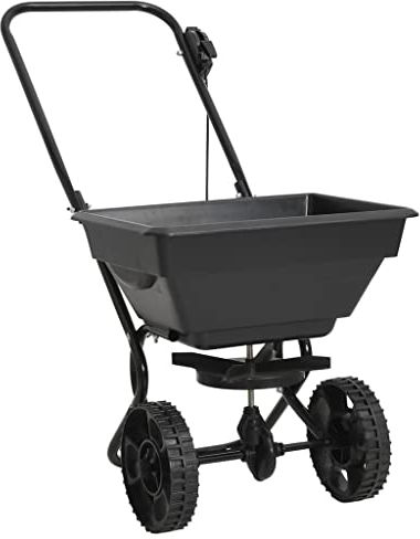 vidaXL Streuwagen PVC Stahl 15L Saatgutstreuer Düngerstreuer Salzstreuer