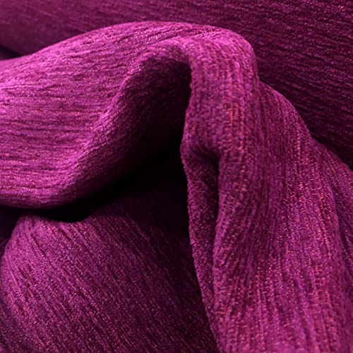 LAS TELAS ... Tela para tapizar por Metros. 1 Metro de Tela para tapizar sillas, Cojines o Manualidades. Tapicería Chenilla Doble Cara. Ancho 2,80 Mtrs. 1 Mtr. (Morada)