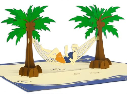 POP UP Karte - 3D Gutschein-Karte, Geschenkgutschein für Urlaub, Reise Erlebnisgeschenk, Geburtstagskarte, Klappkarte, N341