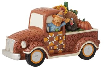 Enesco Jim Shore Heartwood Creek Harvest Pickup Truck Figurine, 4.49 Inch, Multicolor