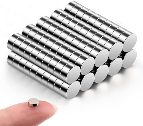 Koboko 80 Stücke Neodym Magnete, 5×1mm Mini Magnete, Kleine Magneten Stark, Magneten, Magnet zum Basteln, Magnet für Whiteboard, Pinnwand, Magnettafel Bänder, und Vieles mehr