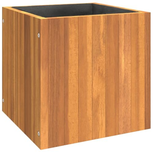 vidaXL Pflanzkübel, Blumenkübel mit viel Platz für Pflanzen, Pflanzgefäß für Wohnzimmer Schlafzimmer, Blumenkasten Hochbeet, Massivholz Akazie