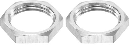 QUARKZMAN G3/8 Dado Bloccaggio Sottile Esagonale Raccordo Tubi, Fissaggio Femmina Controdado per Impianti Idraulici, Acciaio Inossidabile 304 2pz