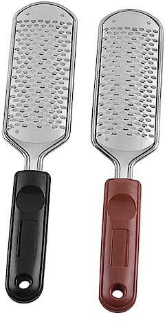 AUTSUPPL 2stücke Fußfeile Für Hornhaut Entfernen Fußraspel Aus Edelstahl Fußpflege Peeling-tool Für Damen Und Herren Langlebig Und Einfach Zu Handhaben
