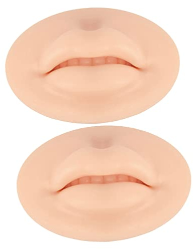 Piel de Práctica de Labios Doble Cara 2 Piezas en Silicona