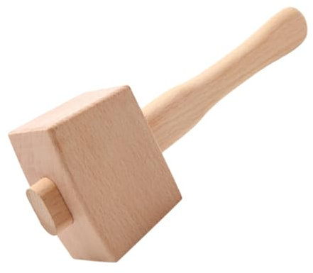 CANIGHT 1stücke Kleiner Holzhammer Buchenholz Ergonomischer Handgefertigter Diy-zimmermannshammer Für Holz Lederbearbeitung Für Bastelprojekte Und Professionelle Anwendungen