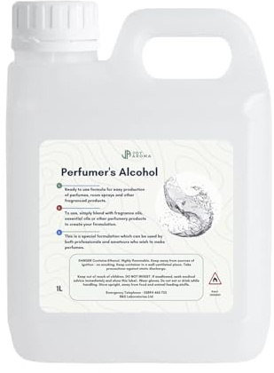 Perfumers Alcohol 1L (1000ml) Joy Aroma - Crystal Clear Base for Home Fragrance Making, Perfumes, Room Sprays, Reed Diffusers