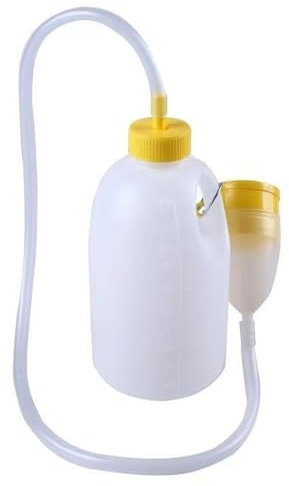 Botella de orina，urinario para hombres Urinario portátil for hombre, a prueba de derrames, for personas mayores, con tapa y embudo, ideal for el coche, ideal for personas mayores con incontinencia.(Tu