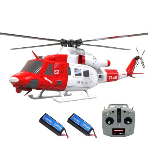 ExploTex GOOSKY 1/35 E2 UH-1Y RC Hubschrauber, 2.4G 6CH Dual Brushless Direct Drive Simulation Hubschrauber Modell mit Lidar Positionierung (RTF/Mode 1 & 2 schaltbar)