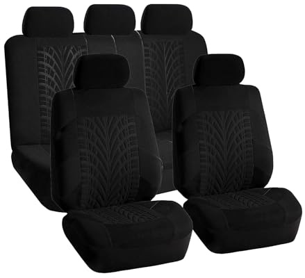 VALCLA Auto Sitzbezüge Set für Honda Insight 2006-2014, Autositzbezüge Universal 9-teilig, Wasserdicht Atmungsaktiv, Auto Zubehör Sitzbezüge Komplettset,A-Black