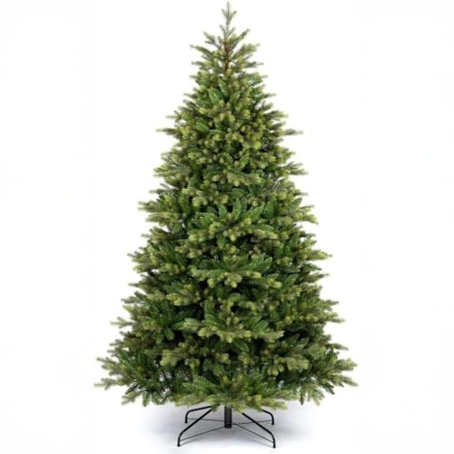 Rocard® Albero di Natale 210 cm Gaetano, 1874 rami ultra realistici, Ø137 cm, montaggio ad ombrello, alta qualità, effetto folto e naturale resistente