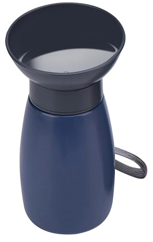 Botella de agua para perros | Botella de agua de 600 ml para paseo con perro – Contenedor de bebida impermeable para mascotas para caminar, viajar, gatos, vacaciones, playa, camping, parque y