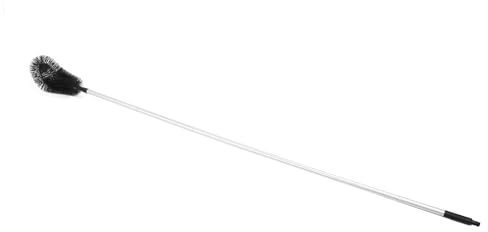 Aramox Outil de Gouttière Efficace, Nettoyeur de Gouttière à Longue Portée pour la Maison, en Aluminium, 1 Brosse, 9 Poteaux