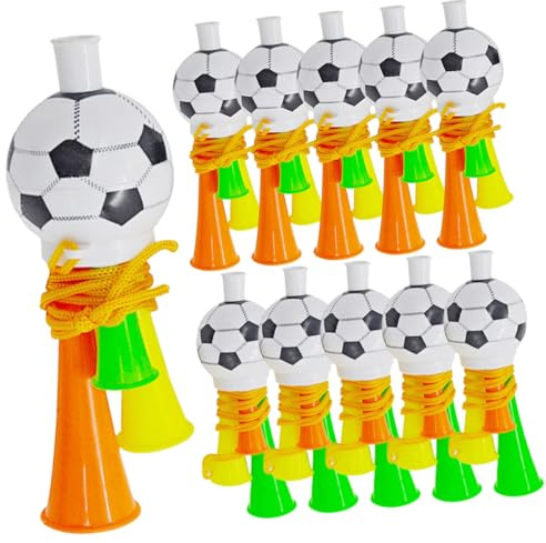 HEMOTON Fußball Lärmmacher aus Abs Tröte Leicht und Tragbar Party Krachmacher für Fußballspiele und Cheerleading Zufällige Farbe