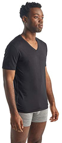 Icebreaker Mens Anatomica SS V Tshirt Homme Black/Monsoon FR : M (Taille Fabricant : M)
