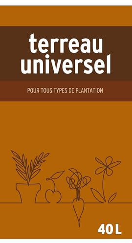 Terrea Universel No Name nntuni40 – Mantillo universal (40 l), color marrón