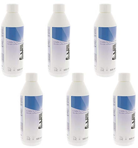 Ex-Pro 6 PACK 500ml Descaler for Espresso and Pod Coffee Machines, Compatible with/for Bosch, Siemens, Gaggia, and more
