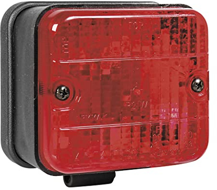 OROK - Feux antibrouillard arrière avec Bride/A Fixer sur étrier ou Fixation avec Bride - Dimensions : 87 x 77mm - Entraxe : 55mm - Ampoule P21W fournie - Convient à Tous Types d'utilisations..