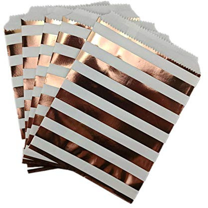 AHECZZ Geschenktasche,10 Stück Hochzeit Papiertüten Geschenktüte Weihnachten Verpackung Streifen Papier Candy Bag Kinder Geburtstagsfeier liefert StyleE