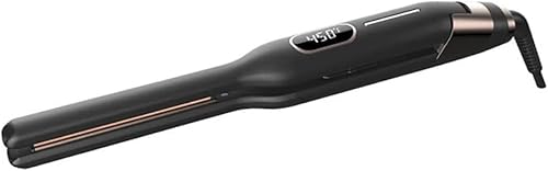 EDDGE Raddrizzatore dei Capelli Negativo Lon Bigodino Dual-Use Stretto Stecca USB Mini Portatile Raddrizzatore dei Capelli Automatico Barba Bigodino (Color : Black)