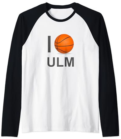 I Love Ulm Basketball TShirt für Ulmer an der Donau Raglan