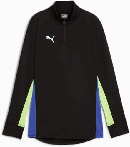 PUMA Top da donna Individualblaze con zip a 1/4, Puma Mela nera frizzante, X-Large