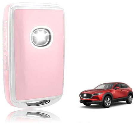 TOOMUME Funda Llave Coche para Mazda 3 2 6 CX-30 CX-60 CX-5 CX-3 MX-30 MX-5 | Silicona Suave, Antigolpes, Anticaídas, Antiarañazos, Carcasa Protectora Llave para CX-80 CX-9 Axela Demio Atenza, 2 Botones