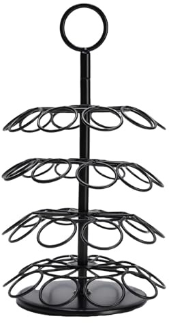WOHPNLE 40 Pod -Kaffeekapselhalter, EIN 360 -Grad -rotierender Pod -Organizer und EIN stabiles Metalllagerregal für eine Kaffeestation in der Küche