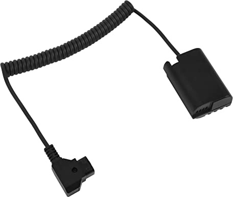Annadue Dummy Battery Adapter Cable, Stable D Tap DMW DCC17 Dummy Battery Metal.
