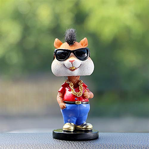 YWXXKL Kreative Coole Cartoon Schütteln Kopf Auto Ornamente Stil Dashboard Spielzeug Auto Dekoration Innen Auto Nette Auto Zubehör
