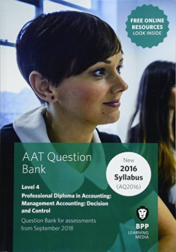 AAT Management Accounting Decision & Control: Question Bank
